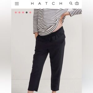 NWT Hatch Maternity Pull On Asher Pant Black Size 3